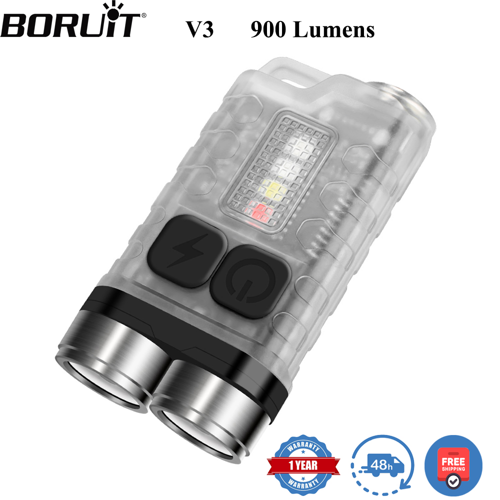 Fishing Light - BORUiT V3 LED 키체인 휴대용 900LM