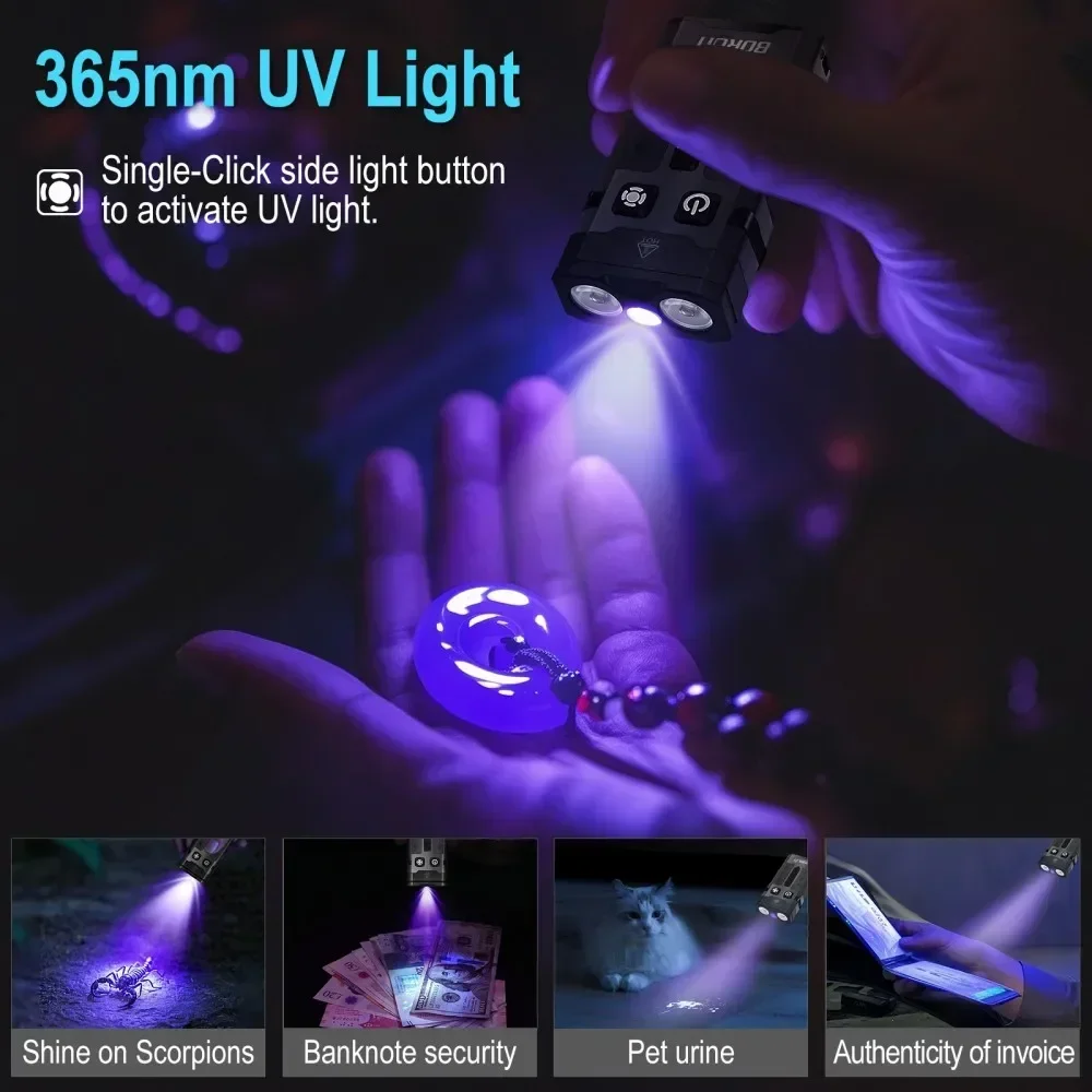 BORUiT EV20 1100LM EDC UV 키체인  - Fishing Light 리뷰 및 가격