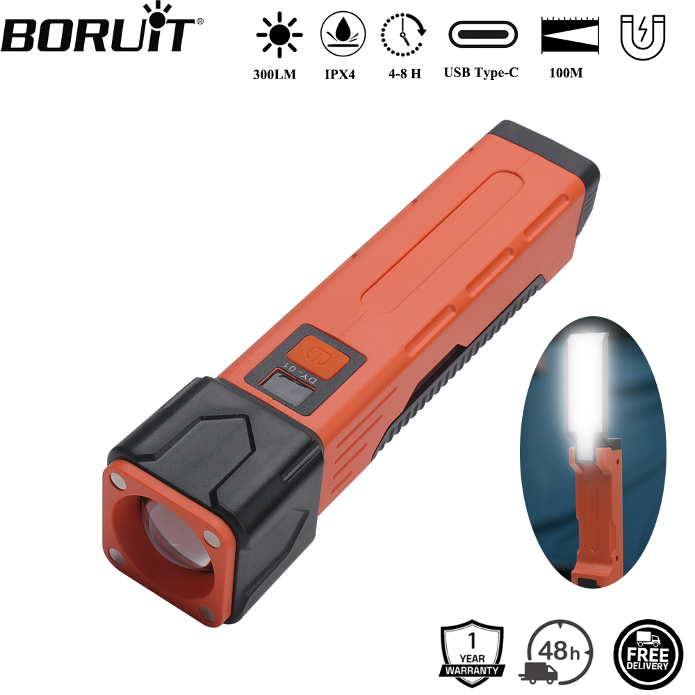BORUiT 300LM LED 작업등 줌 플래시라이트  - Fishing Light 리뷰 및 가격