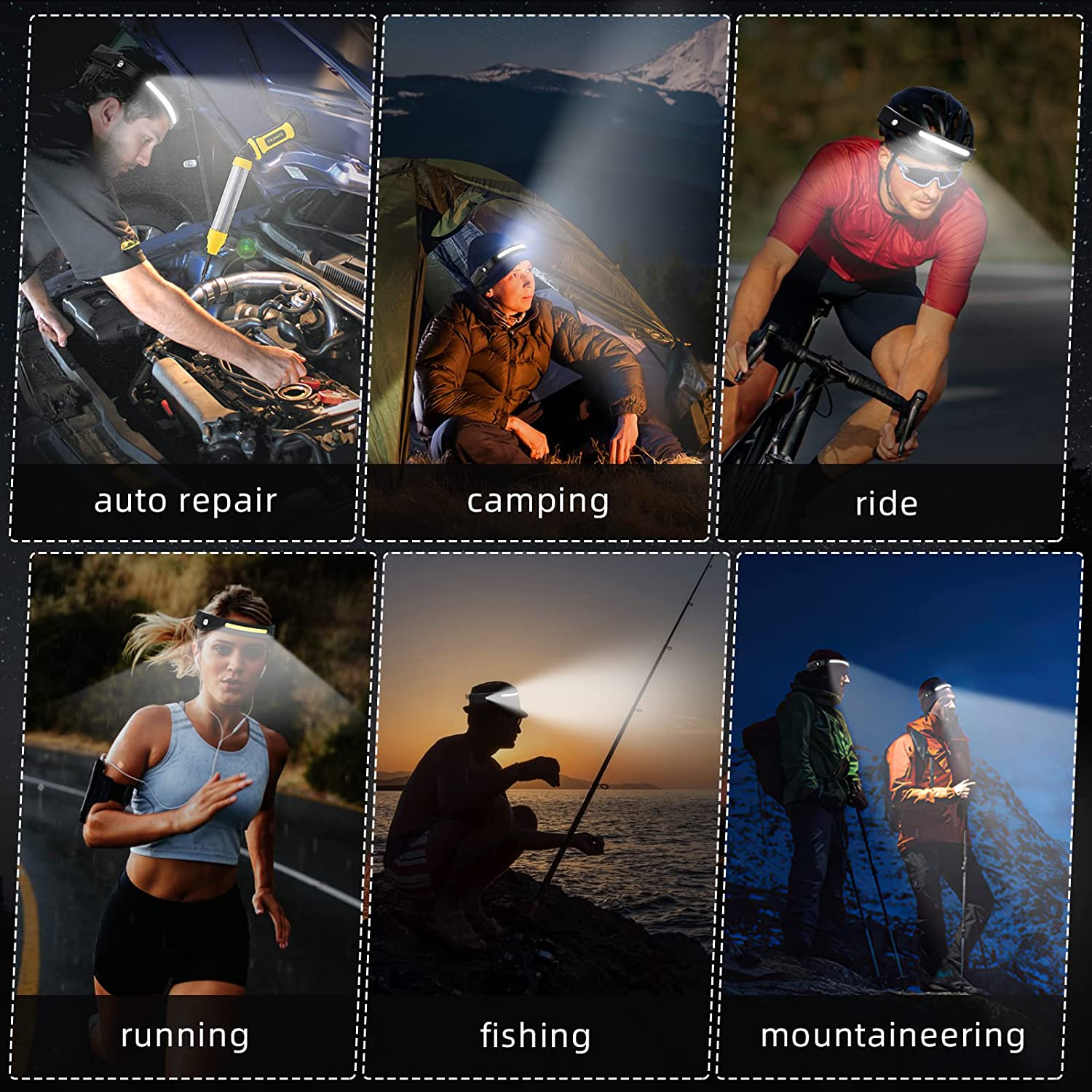 센서 헤드램프 LED 헤드 손전등 충전식 헤드라이트 헤 - Fish Finder Battery 리뷰 및 가격