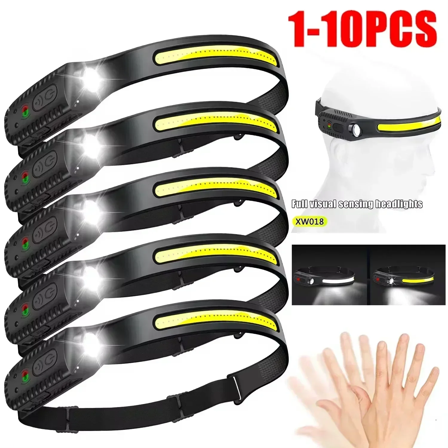 USB 충전식 유도 LED 전조등 배터리 내장 5 가지 - Fish Finder Battery 리뷰 및 가격