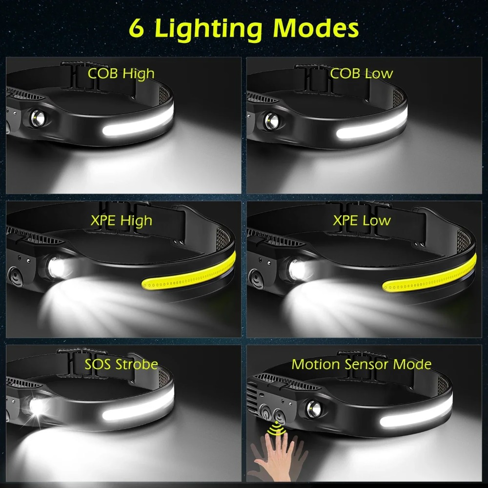 COB LED 유도 전조등 내장 배터리가 있는 USB  - Fish Finder Battery 리뷰 및 가격
