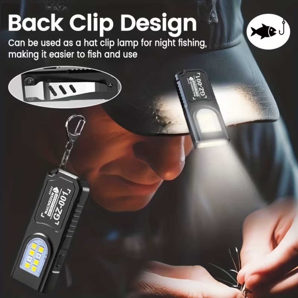 미니 COB LED 키체인 손전등 USB 충전식 토치  - Fishing Light 리뷰 및 가격